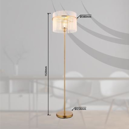 Globo - Stojeća lampa 1xE27/60W/230V zlatna