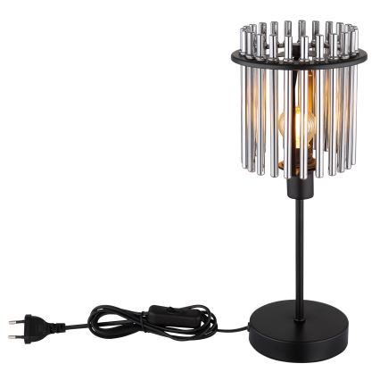 Globo - Stona lampa 1xE14/40W/230V prečnik 15 cm crna