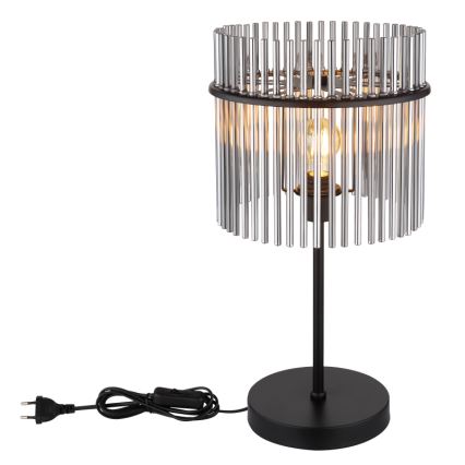 Globo - Stona lampa 1xE27/60W/230V, prečnik 30 cm, crna