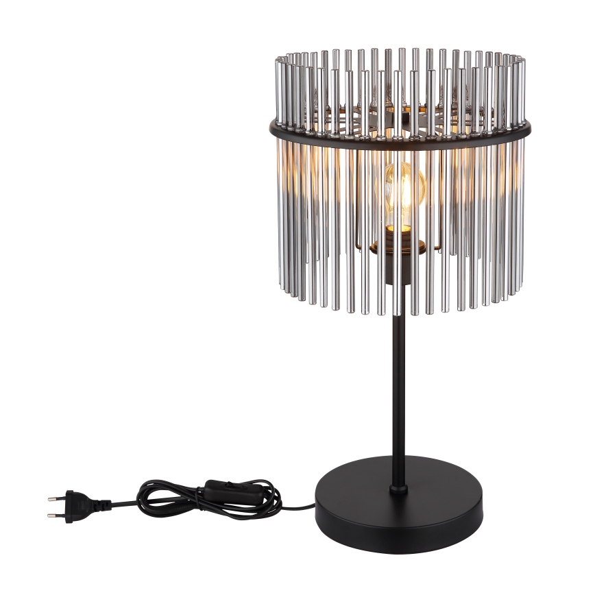 Globo - Stona lampa 1xE27/60W/230V, prečnik 30 cm, crna