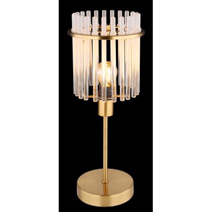 Globo - Stona lampa 1xE14/40W/230V prečnik 15 cm zlatna