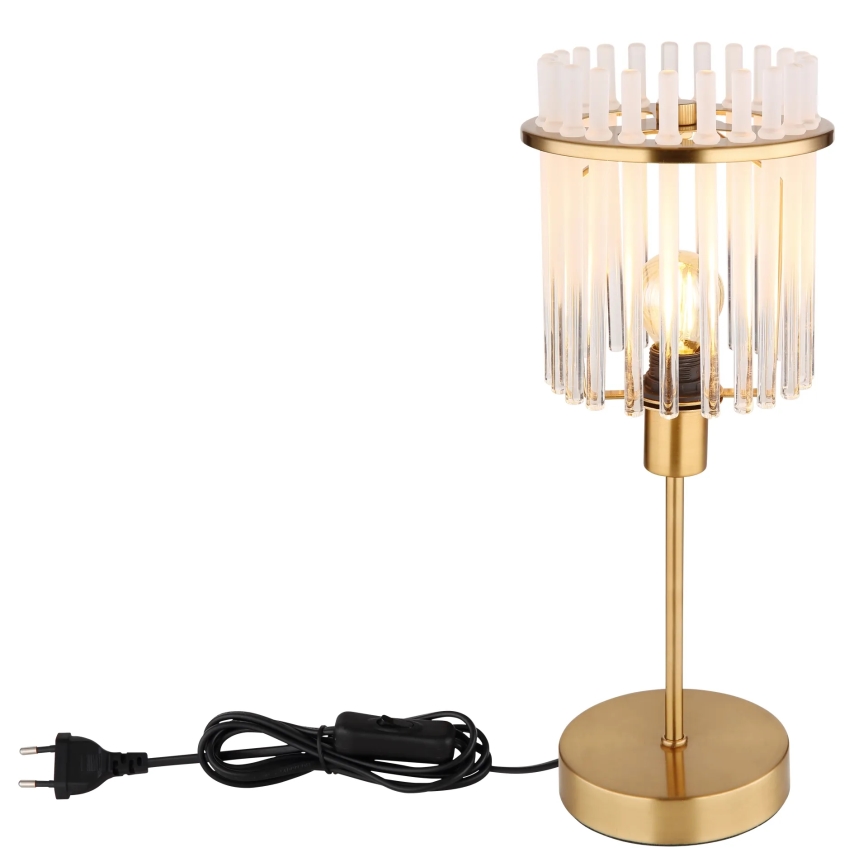 Globo - Stona lampa 1xE14/40W/230V prečnik 15 cm zlatna