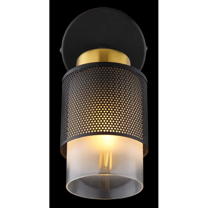Globo - Zidna spot svetiljka 1xE27/40W/230V crna/zlatna