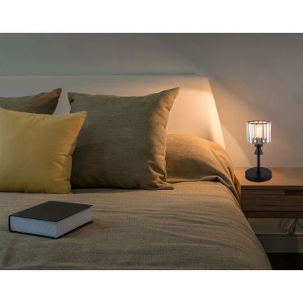 Globo - Stona lampa 1xE27/60W/230V prečnika 15 cm crna
