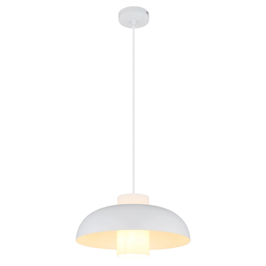 Globo - Luster na sajli 1xE27/60W/230V bela
