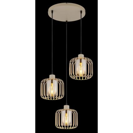Globo - Luster na sajli 3xE27/40W/230V