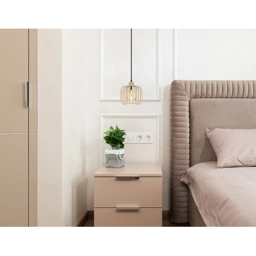 Globo - Luster na sajli 1xE27/40W/230V prečnik 18 cm