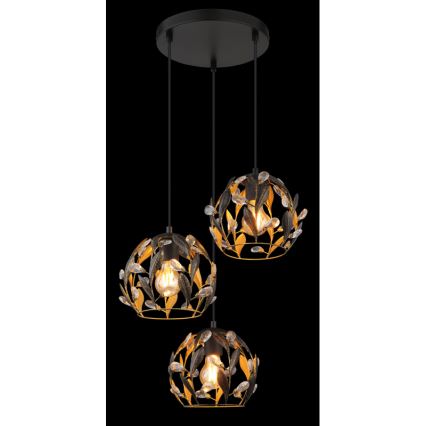 Globo - Luster na sajli 3xE27/40W/230V prečnik 41 cm