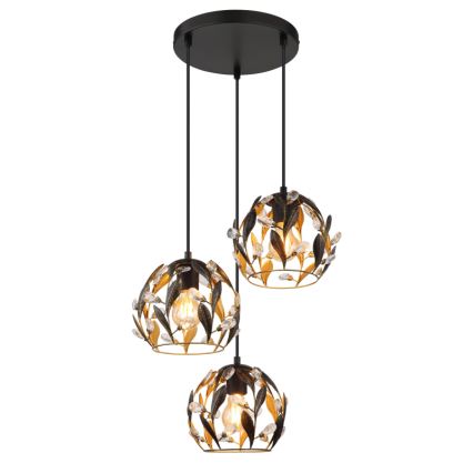Globo - Luster na sajli 3xE27/40W/230V prečnik 41 cm