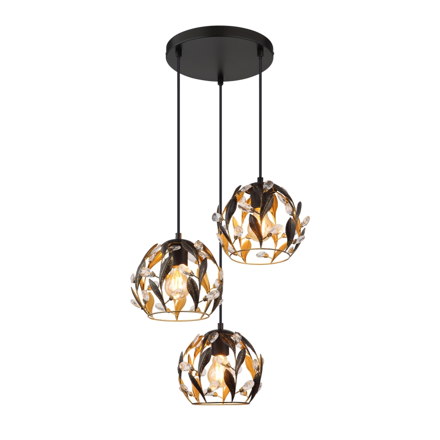 Globo - Luster na sajli 3xE27/40W/230V prečnik 41 cm
