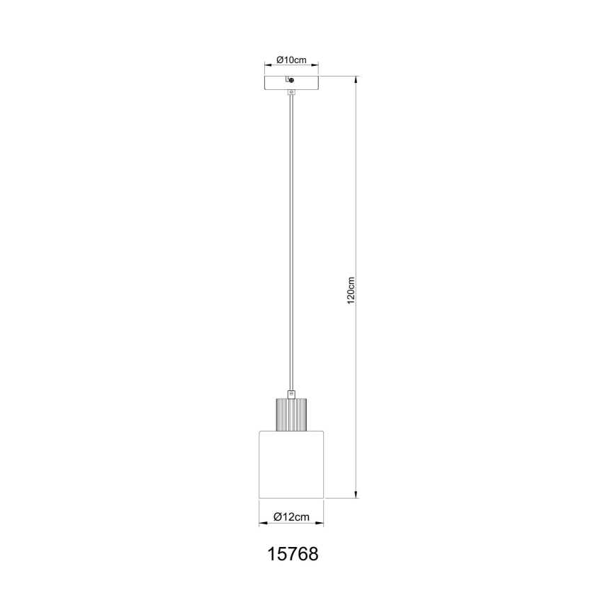 Globo - Luster na sajli 1xE27/25W/230V pr. 12 cm