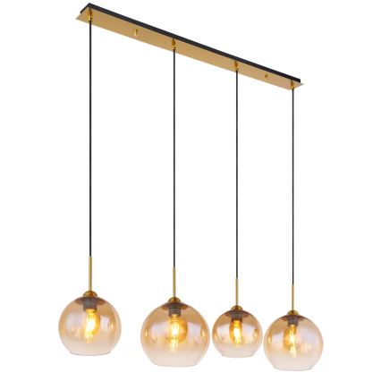 Globo - Luster na sajli 4xE27/60W/230V mesing