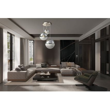 Globo - Luster na sajli 3xE27/40W/230V, prečnik 51 cm