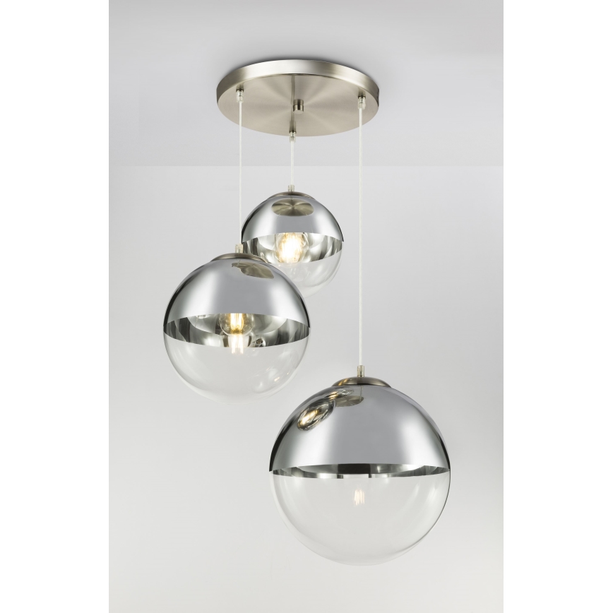 Globo - Luster na sajli 3xE27/40W/230V, prečnik 51 cm