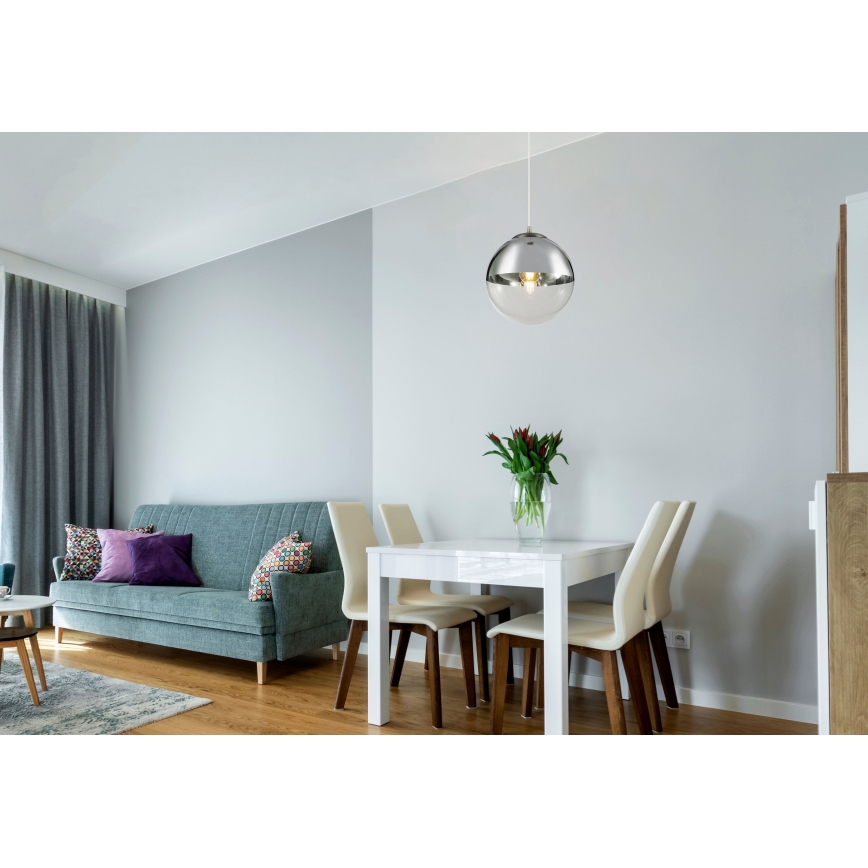 Globo - Luster na sajli 1xE27/40W/230V prečnik 30 cm