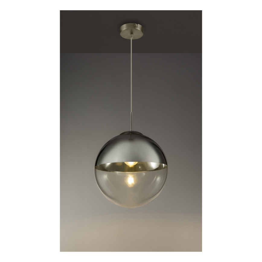 Globo - Viseći luster na sajli, 1x E27/40W/230V, prečnik 33 cm