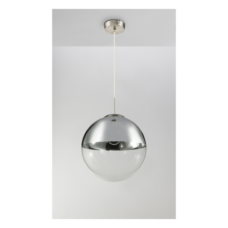 Globo - Viseći luster na sajli, 1x E27/40W/230V, prečnik 33 cm