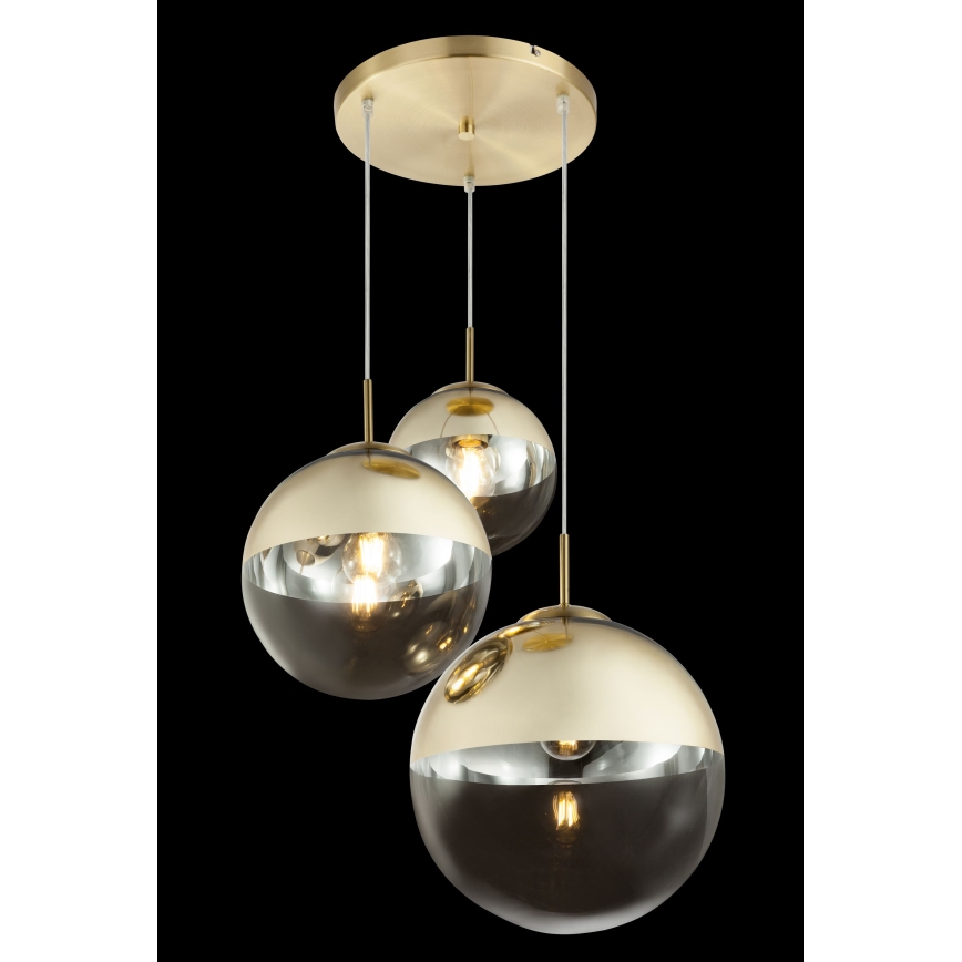 Globo - Luster na sajli 3xE27/40W/230V prečnik 51 cm
