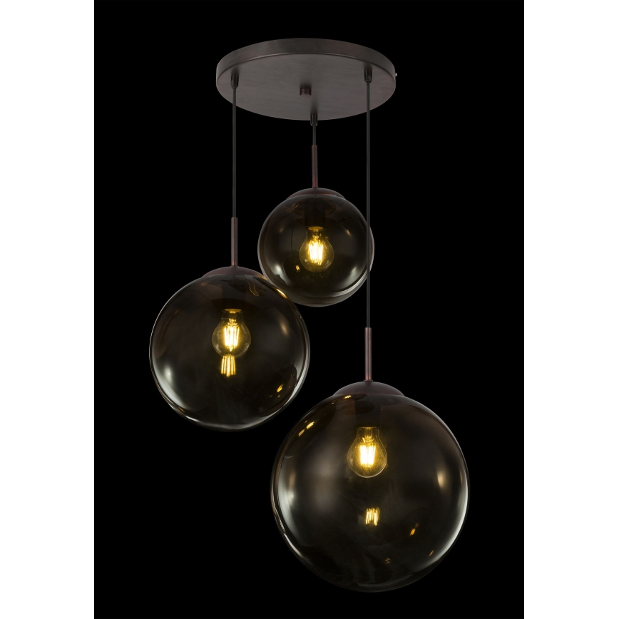 Globo - Luster na sajli 3xE27/40W/230V prečnik 51 cm