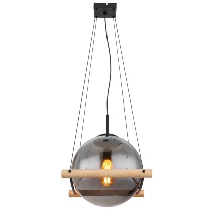 Globo - Luster na lanku 1xE27/15W/230V kaučukovac