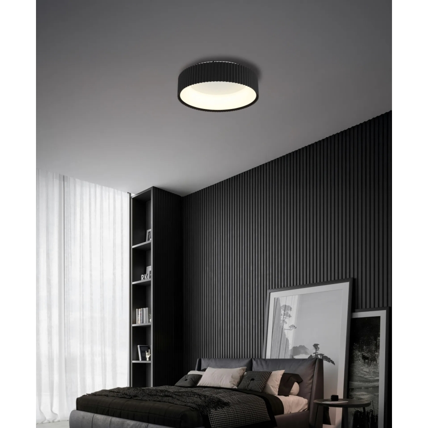 Globo - LED plafonsko svetlo LED/45W/230V 2700/4000/6000K prečnik 46 cm crno