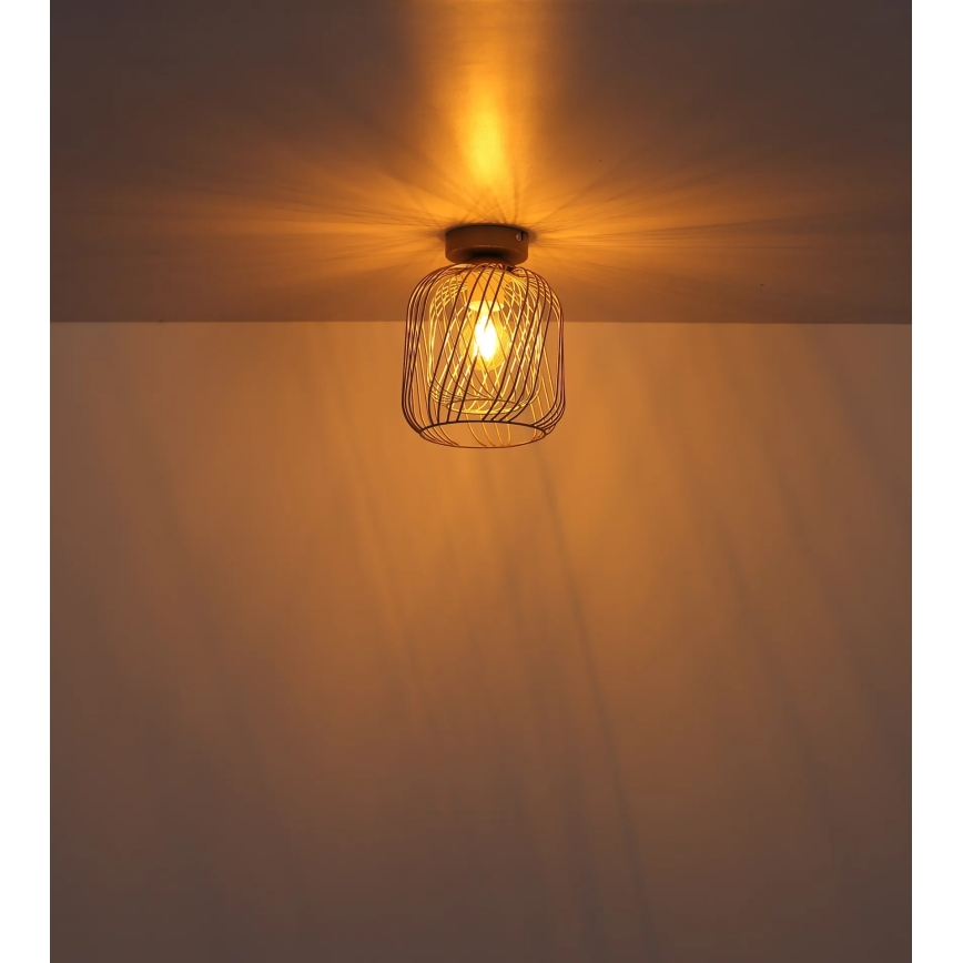 Globo - Plafonsko svetlo 1xE27/40W/230V prečnik 18 cm bež/belo