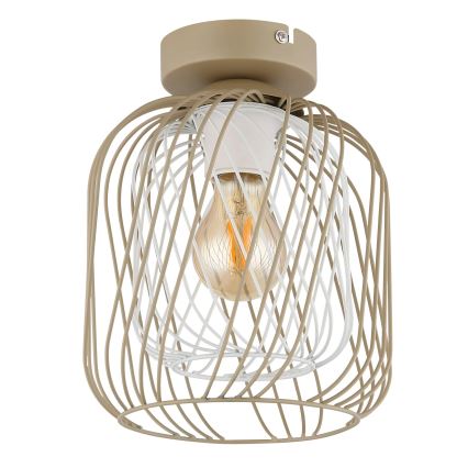 Globo - Plafonsko svetlo 1xE27/40W/230V prečnik 18 cm bež/belo