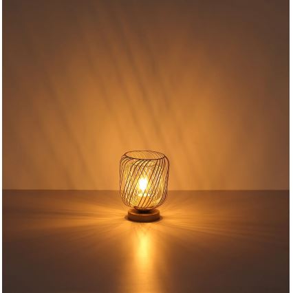 Globo - Stona lampa 1xE27/40W/230V bež/bela