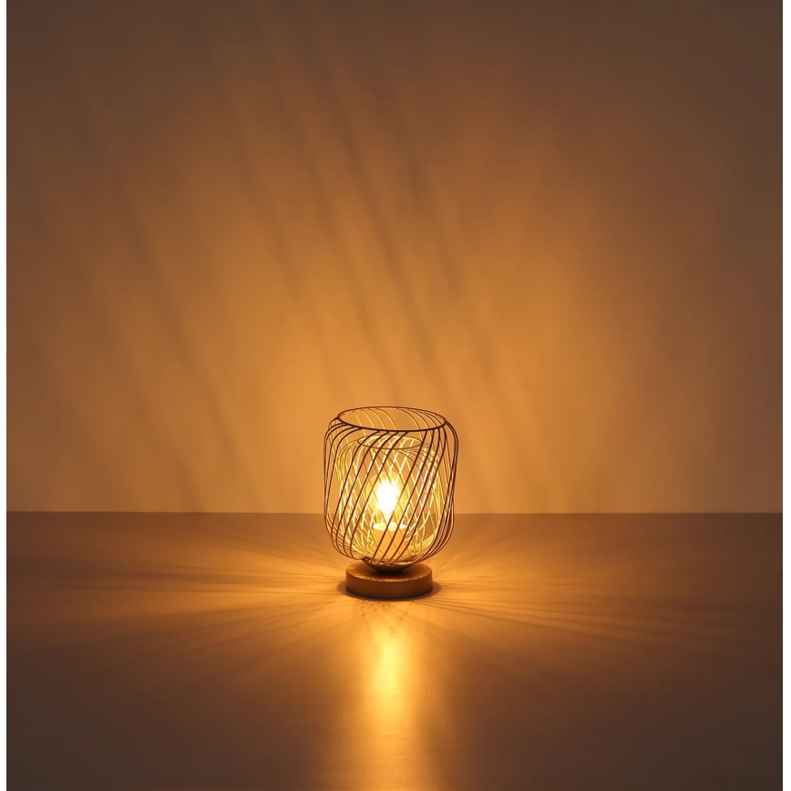 Globo - Stona lampa 1xE27/40W/230V bež/bela