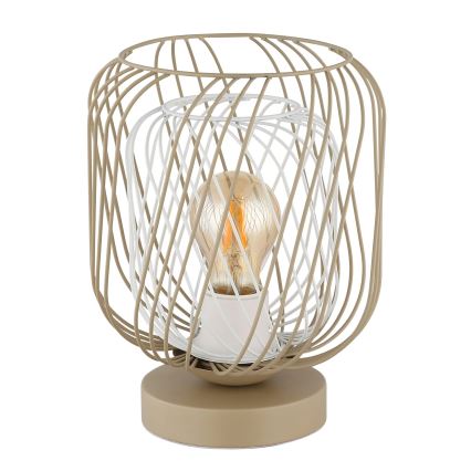 Globo - Stona lampa 1xE27/40W/230V bež/bela