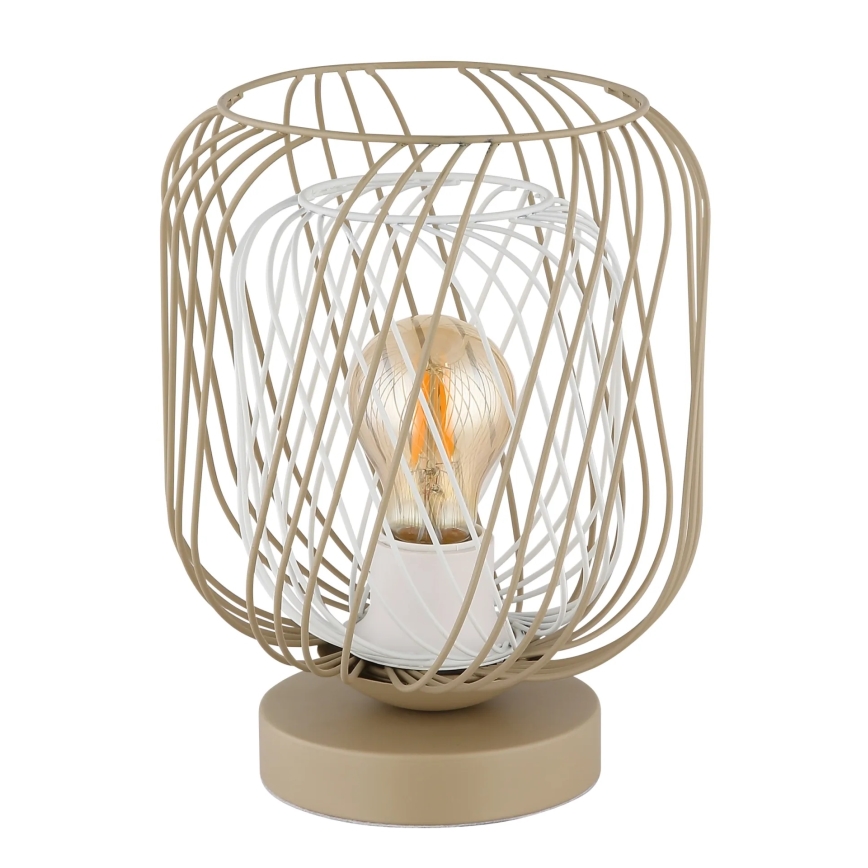 Globo - Stona lampa 1xE27/40W/230V bež/bela