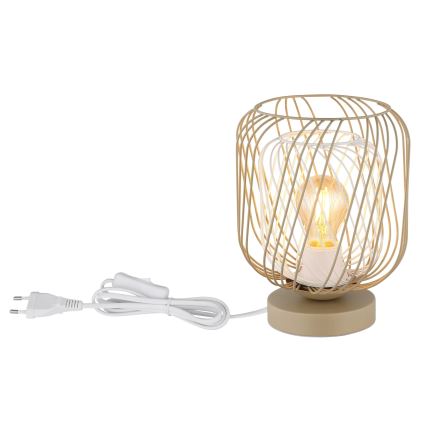 Globo - Stona lampa 1xE27/40W/230V bež/bela