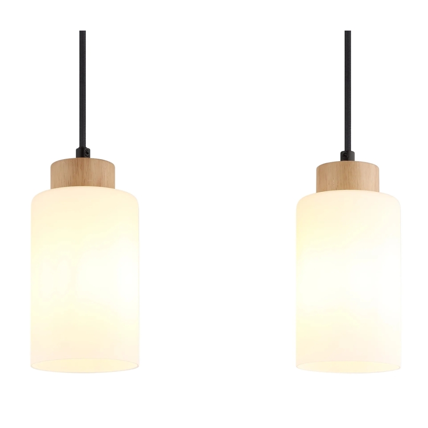 Globo - Luster na sajli 3xE27/60W/230V bež/bela