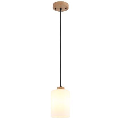 Globo - Luster na sajli 1xE27/60W/230V hrast/bela