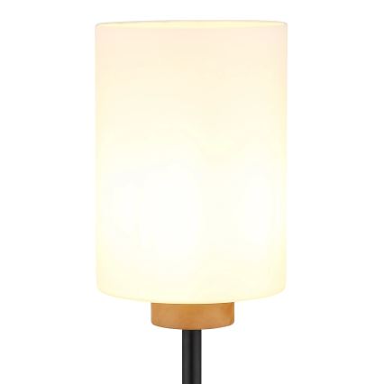 Globo - Stojeća lampa 1xE27/60W/230V crna/bela