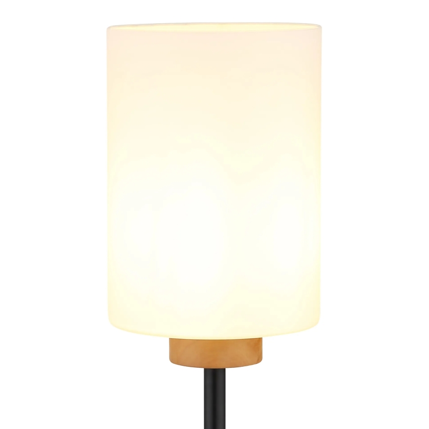 Globo - Stojeća lampa 1xE27/60W/230V crna/bela
