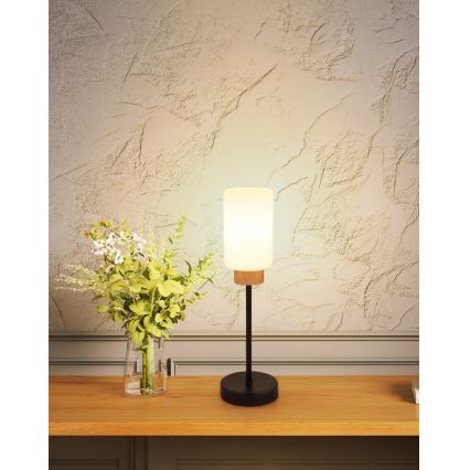 Globo - Stona lampa 1xE27/60W/230V crna/bela