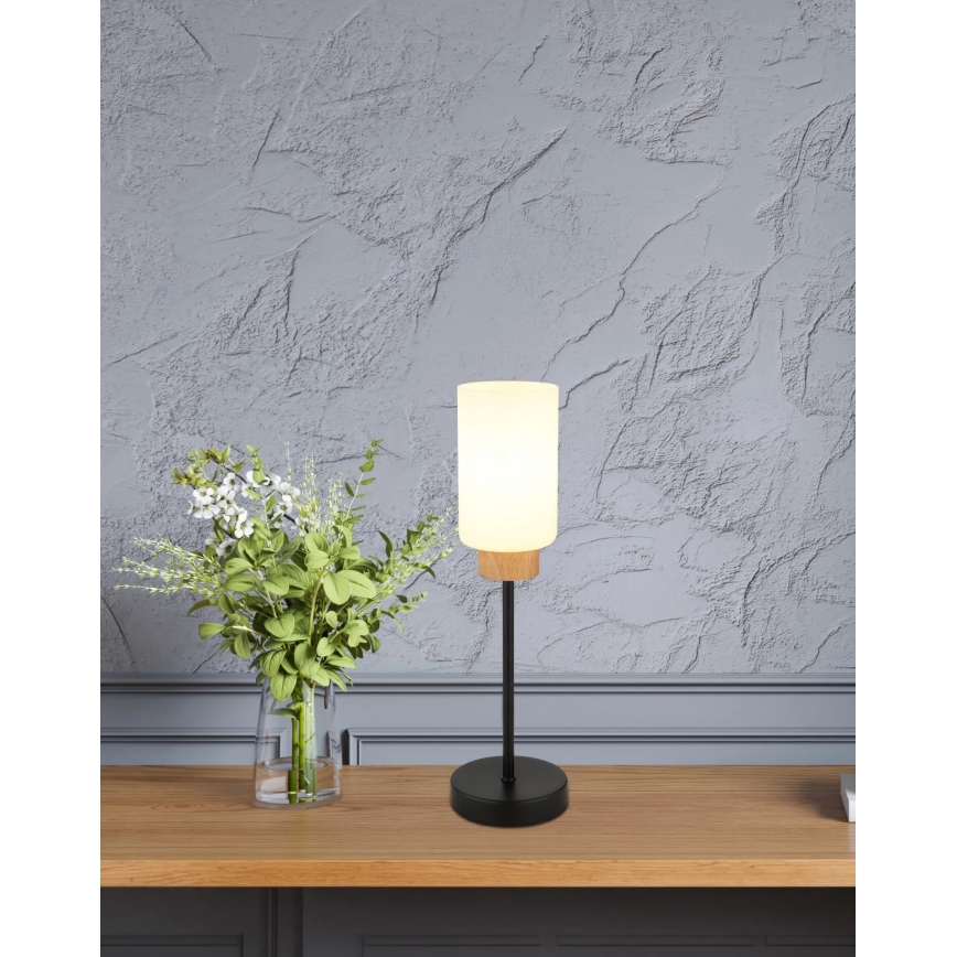 Globo - Stona lampa 1xE27/60W/230V crna/bela