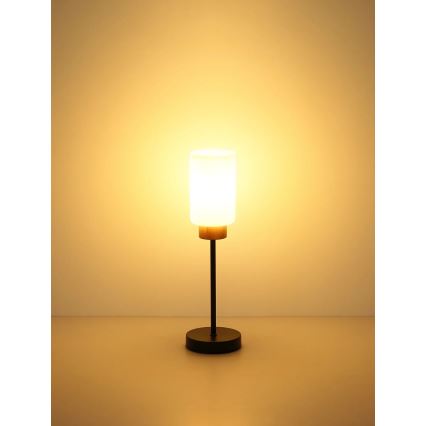 Globo - Stona lampa 1xE27/60W/230V crna/bela