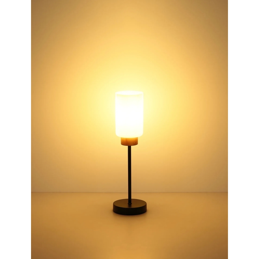 Globo - Stona lampa 1xE27/60W/230V crna/bela