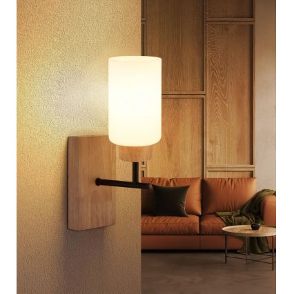 Globo - Zidna lampa 1xE27/60W/230V bež/bela