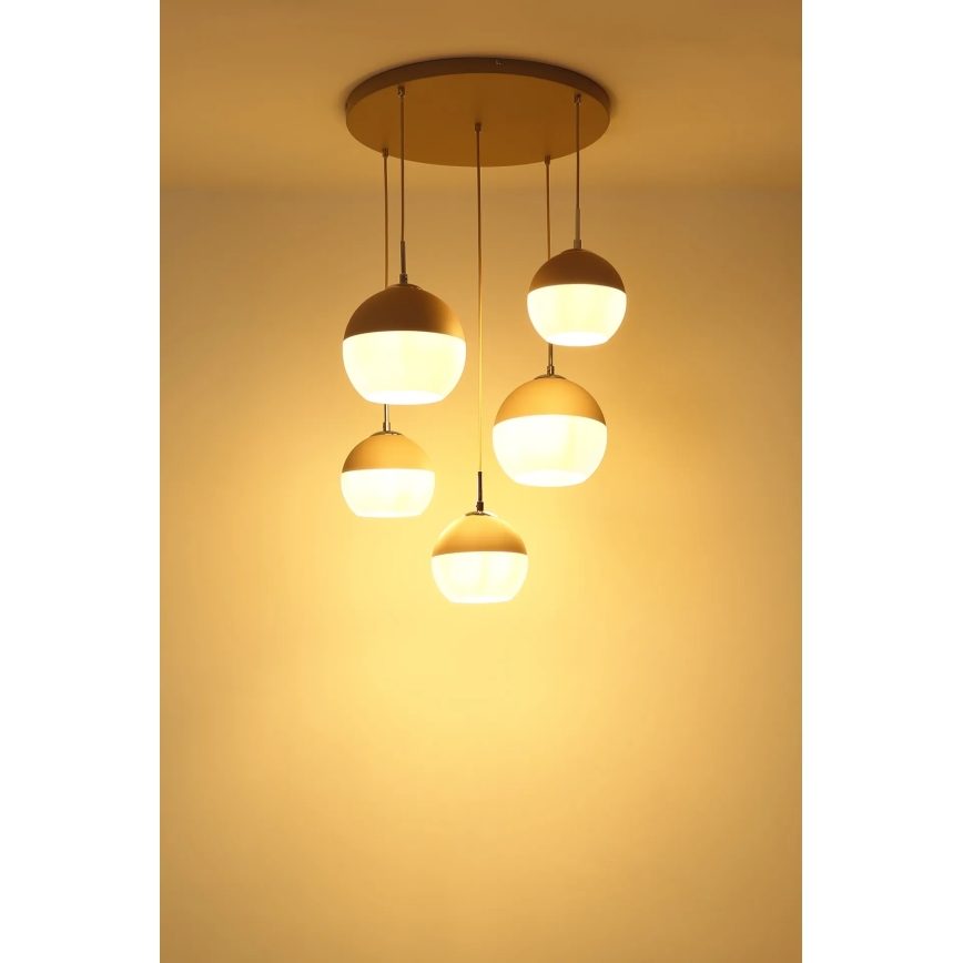Globo - Luster na sajli 5xE27/60W/230V