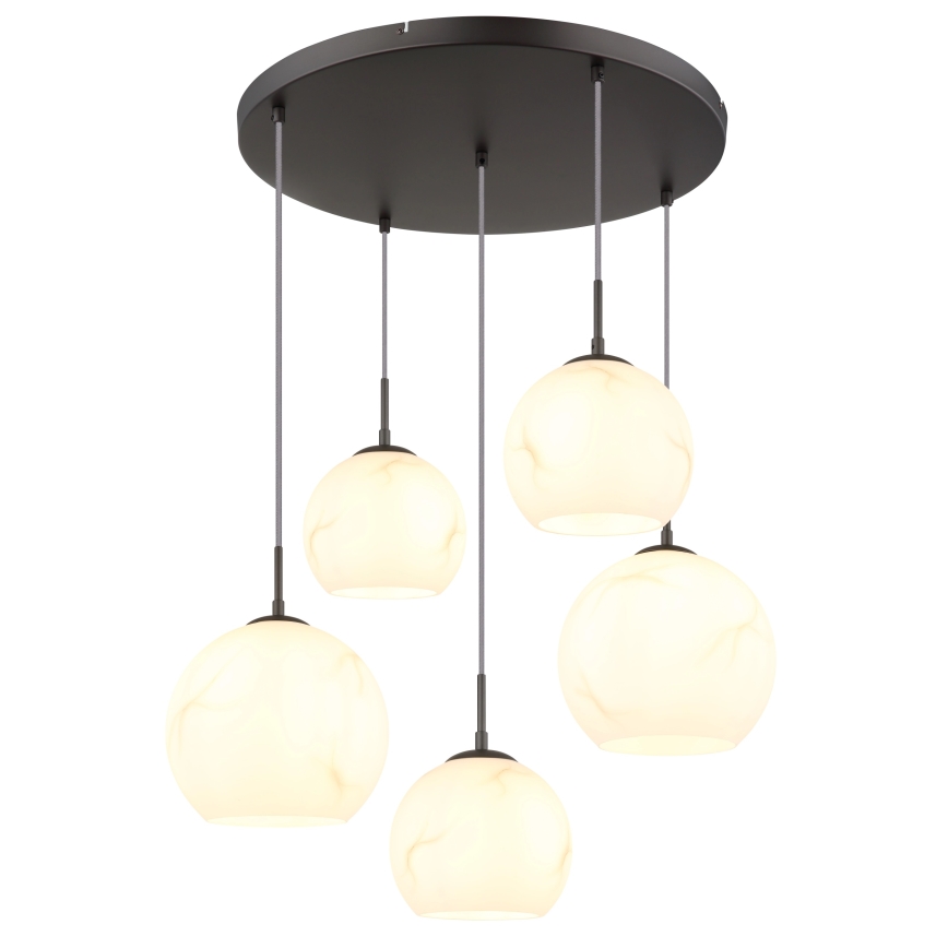 Globo - Luster na sajli 5xE27/60W/230V, prečnik 75 cm