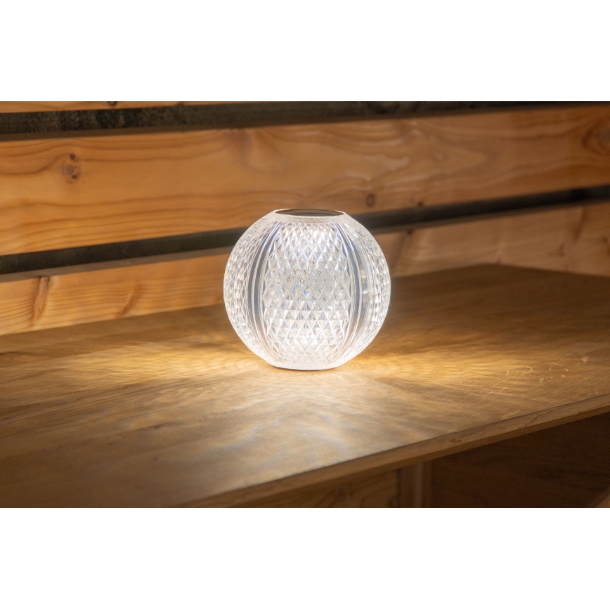 Globo - LED prigušiva stona lampa na dodir LED/2W/5V 1200 mAh USB transparentna