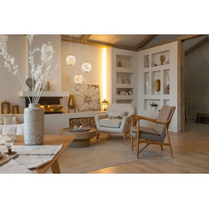 Globo - LED luster na sajli LED/24W/230V 3000K zlatna