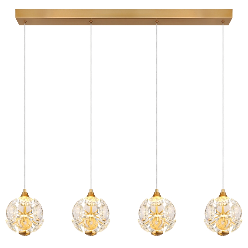 Globo - LED luster na sajli LED/32W/230V 3000K zlatna