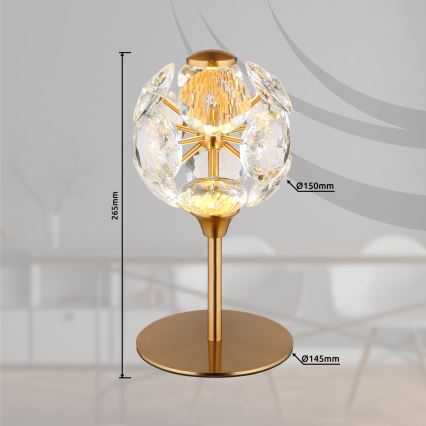 Globo - LED stona lampa LED/8W/230V 3000K zlatna