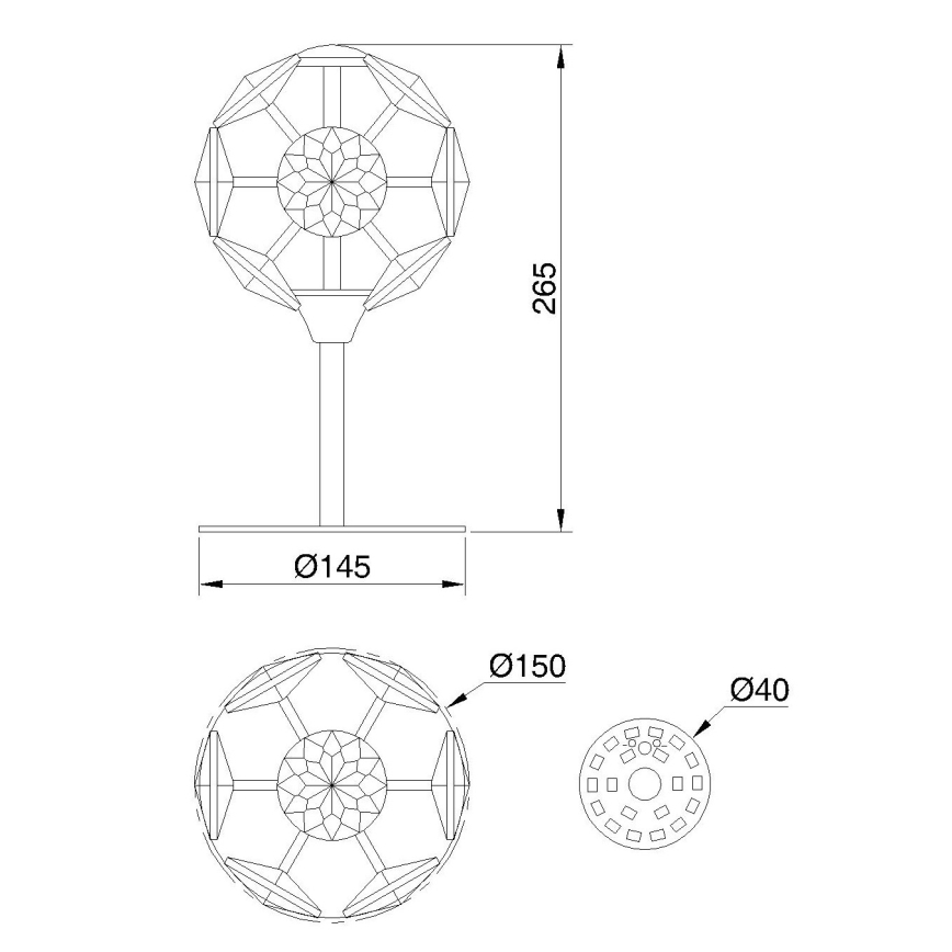 Globo - LED stona lampa LED/8W/230V