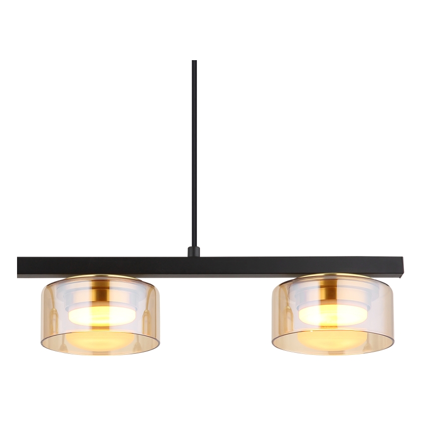 Globo - LED Luster na sajli 3xGX53/6W/230V zadimljeno/braon