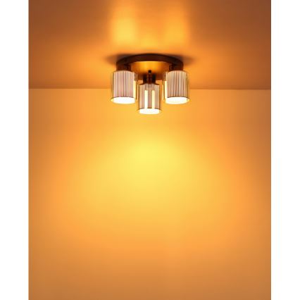 Globo - Plafonsko svetlo 3x E27/60W/230V, sjajni hrom, prečnik 34,5 cm
